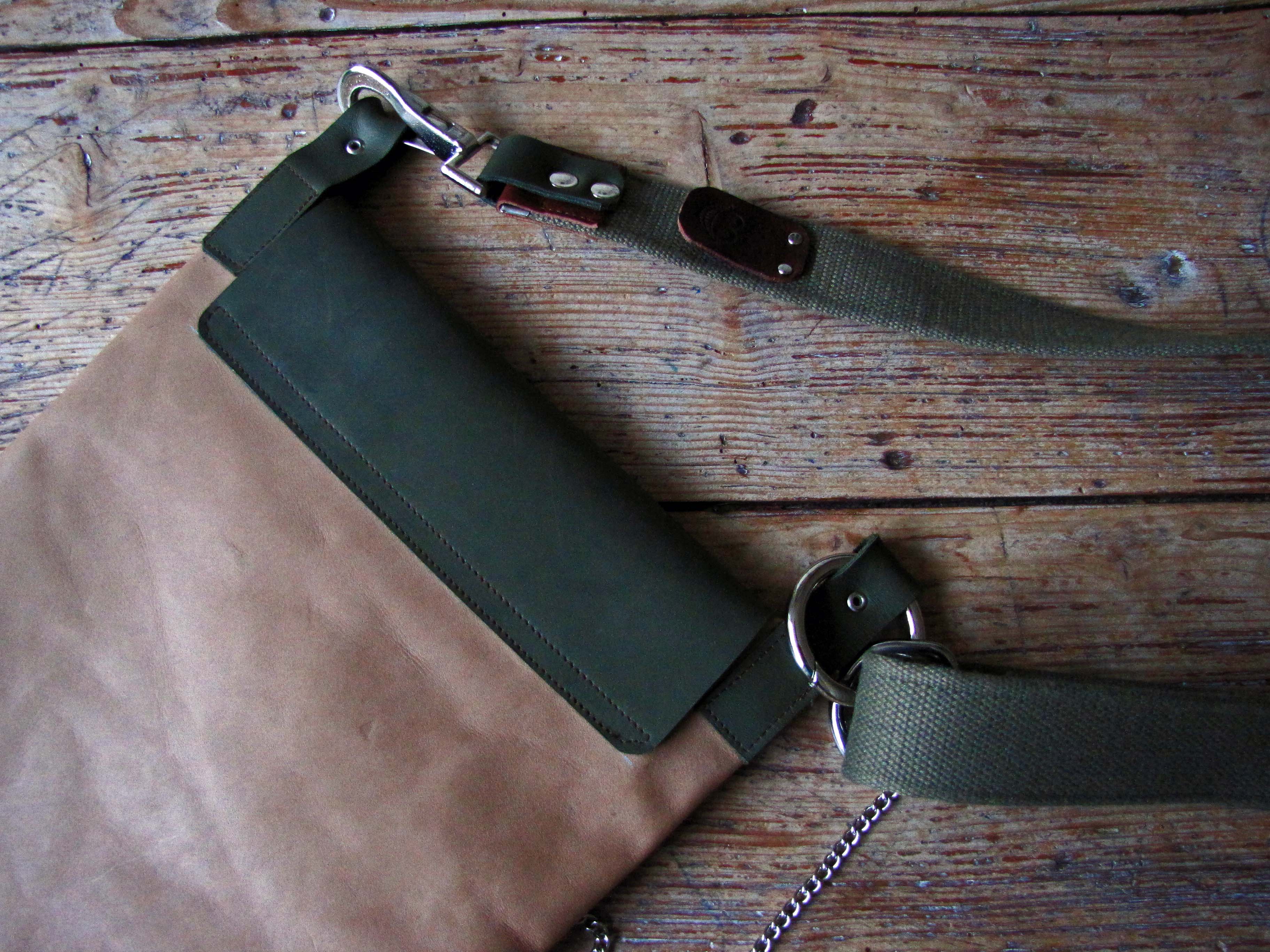 Handmade Leather Bag - Dude - Back