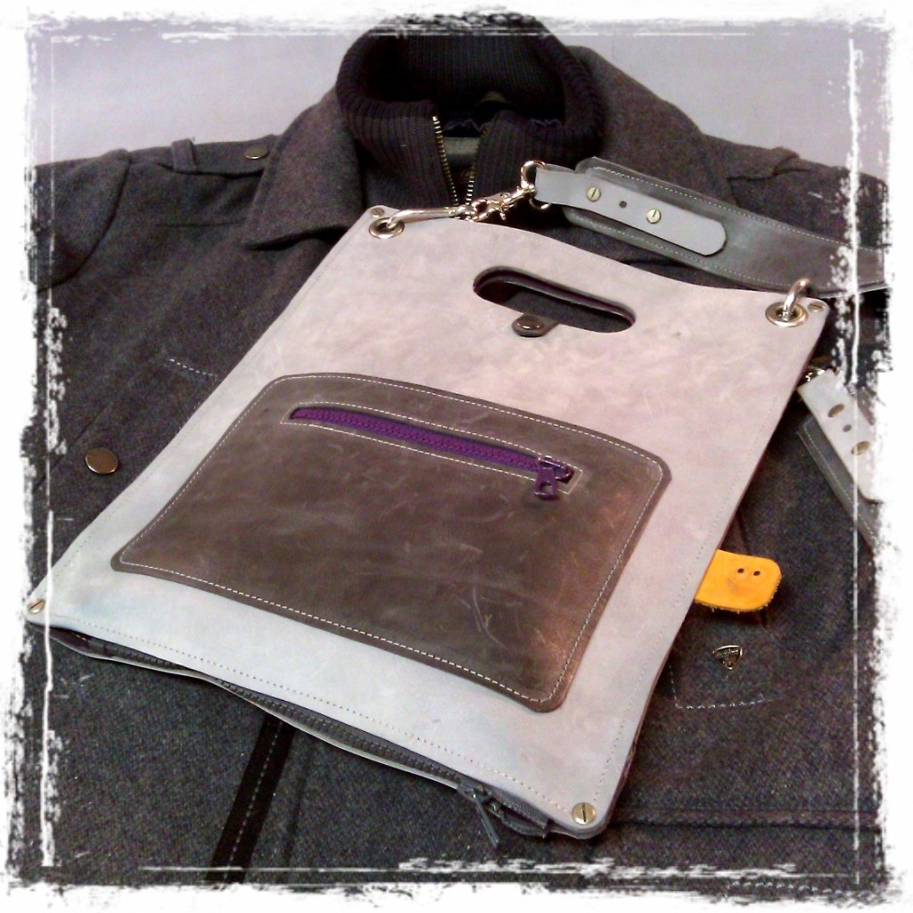 Leather Plastic Bag by TheCrazySmile