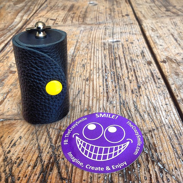 TheCrazyTube iPhone lens case yellow dot