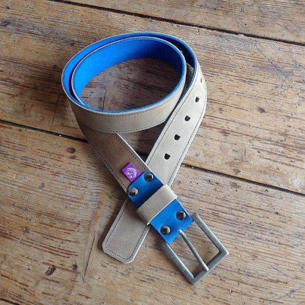 Handmade Leather Belt with a Smile