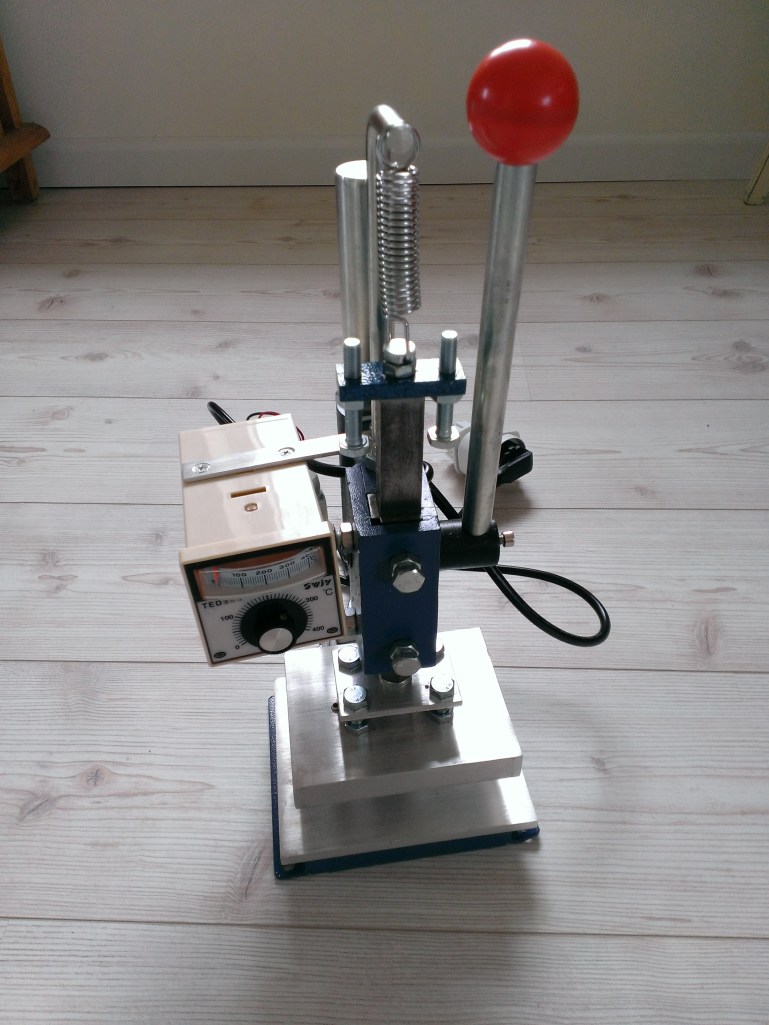 Leather debossing press