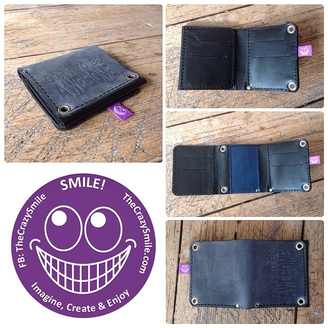 Handmade leather wallet by TheCrazySmile