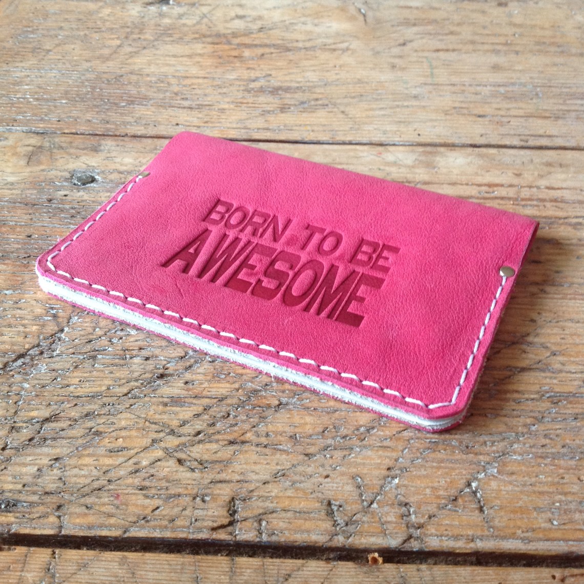 Leather passport cover