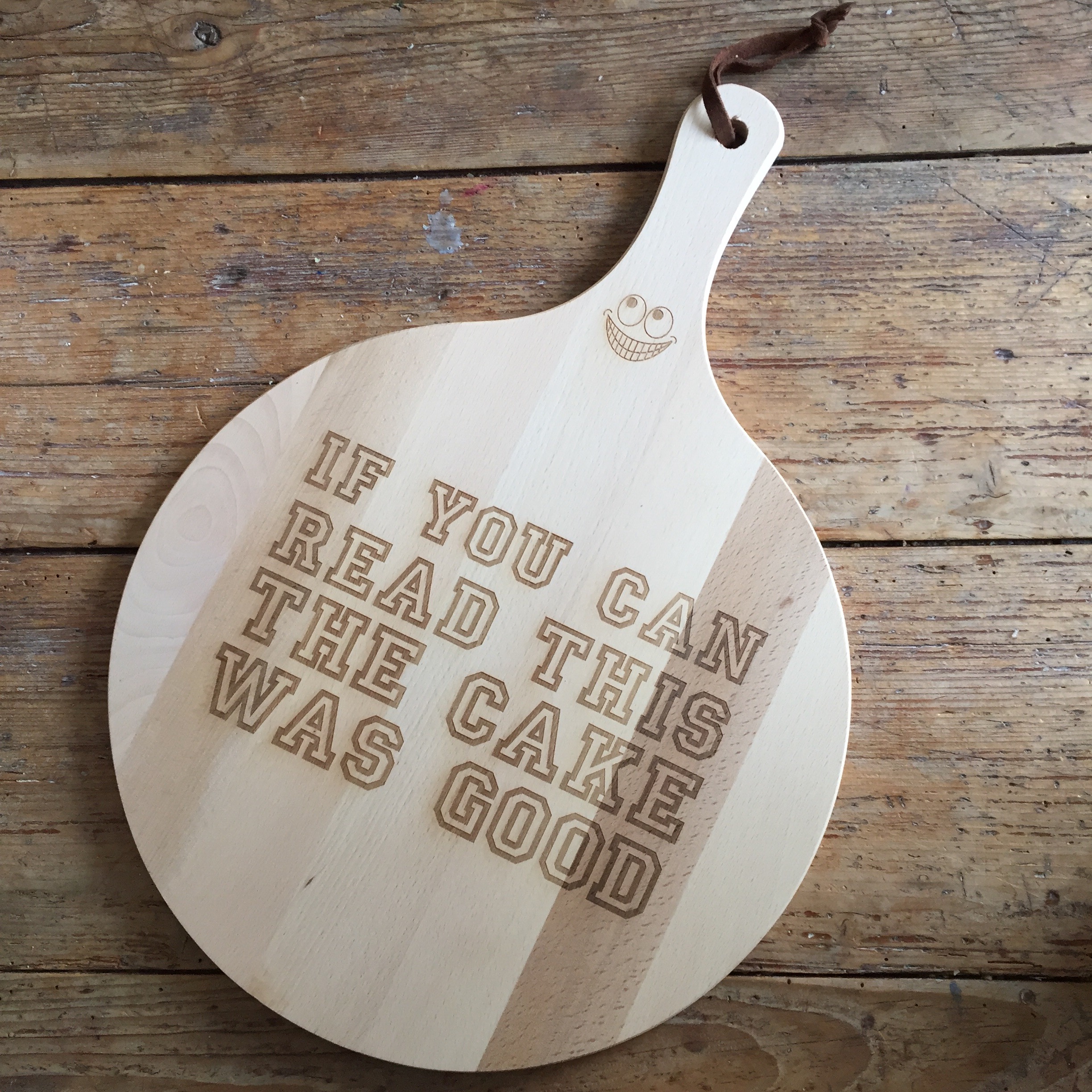 Laser engraving on wood